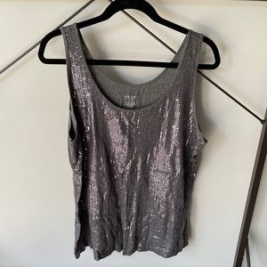 Sequin tank top